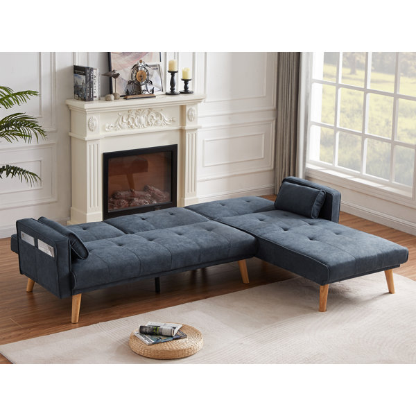 Corrigan Studio® Hareta 94.5" Wide Sleeper Sofa & Chaise Wayfair